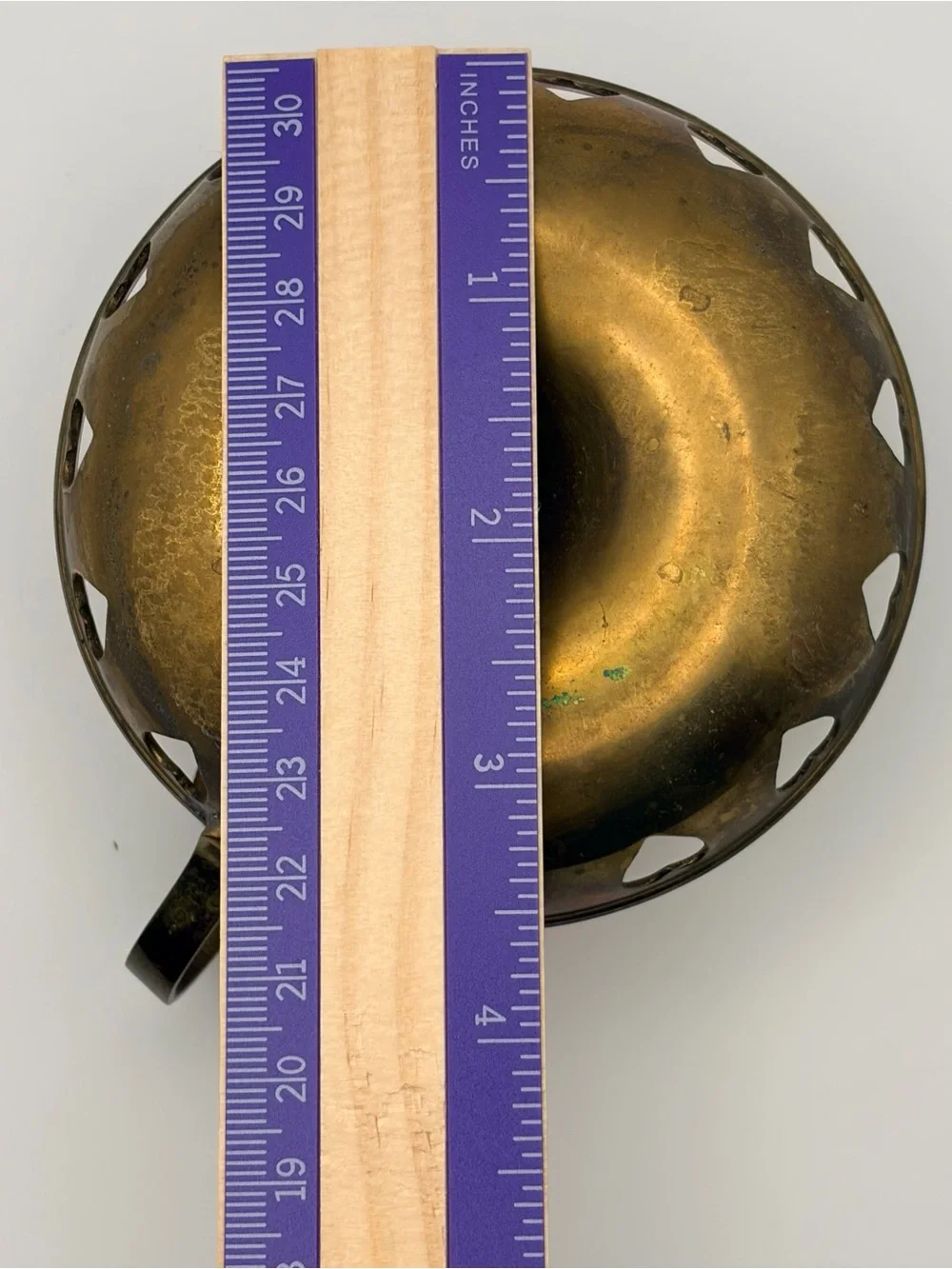 Brass Heart Pierced Chamberstick Candle Holders - Brass